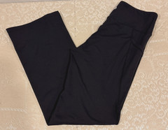 G Gradual Bootcut Yoga Pants 30″ Size L Black 2 Pockets Tummy Control Stretch