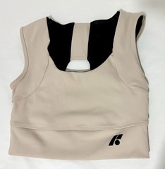 FORME SCIENCE POWER SPORTS BRA POSTURE CORRECTING BEIGE/BLACK SIZE MEDIUM NEW