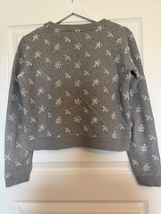 RARE Marc Jacobs Disney Sequined Mickey Mouse Sweatshirt Gray Medium