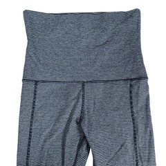 Calvin Klein Performance Athletic Fold Over Leggings Striped Stretch Women’s S