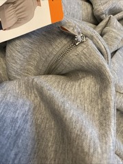 Converse Women’s Full-Zip Jacket XXL Soft Long Beautiful Anywhere Any Time Gray