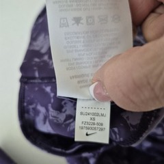Nike One Leggings Womens XS 0/2 Purple Printed High Rise Yoga Outdoor NWOT