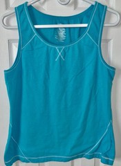Danskin Now Turquoise Blue Tank Top, Size X-Large (16-18)