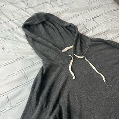 John Galt Brandy Melville Gray Knit Hoodie Women’s One Size Slouchy Pullover Y2K