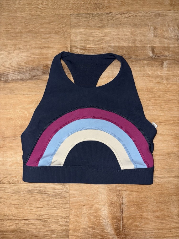 L*Space Rainbow Sports Bra Size Small