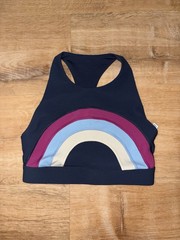 L*Space Rainbow Sports Bra Size Small