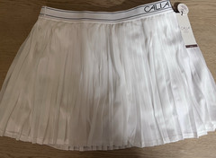 Calia mesh skort womens large court collection pure white New! golf tennis