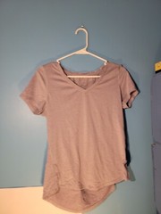 Layer 8 Wick Dry Womens V Neck T Shirt Size S