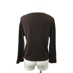 Max Mara Wool Blend Knit Long Sleeve Dark Brown AU14 (JP40/US M) 44in 112cm