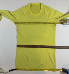 Womens 8 Lululemon Swiftly Tech Long Sleeve T-Shirt Mellow Yellow Thumbholes Gym