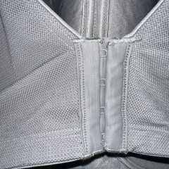 Livi Active Lane Bryant Sports Bra Max Support Underwire 44F White Grey Cacique