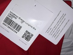 NWT✨LULULEMON✨SIZE 12✨ENERGY LONGLINE BRA B-D✨AUTHENTIC✨OXFORD RED✨#1 SELLER