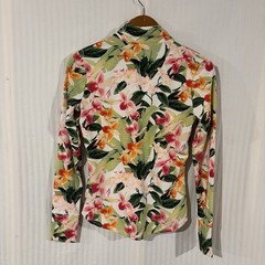 Tommy Bahama Everyday Active Jacket Womens Small Floral Full Zip Thumbhole QQ-16