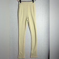 WeWoreWhat Fitted Ribbed Fit Flare Legging Sweatpants Tan Women’s size XXS