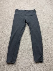 Lululemon Leggings Women Size 6 Gray Activewear Stretch Mid-Rise Cropped