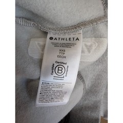 Athleta Forever Fleece Hoodie Womens 2XS Gray Heather Long Sleeve Pullover NWT