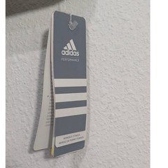 Adidas Women White Blue Orange ATS Performance Tank Top Built-in Bra XS NEW