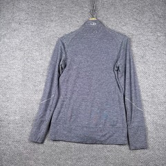 Icebreaker Merino GT Sweater Womens Medium M Grey Full Zip Wool Gorpcore