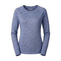 Eddie Bauer First Ascent Blue Heathered Long Sleeve Thumbhole Active Top 2XL