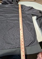 Under Armour Women Dark Gray Long Sleeve Fleece Lined quilted Logo Coldgear XL