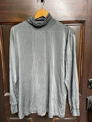 WinterSilks Top Size XL Women’s Unisex Forest/Sage Green Turtleneck Base Layer