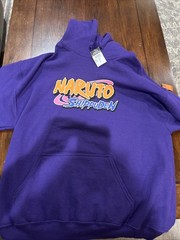 Naruto Shippuden Hoodie Size Large Ripple Junction Purple