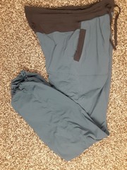 Lululemon Dance Studio II Pants Lined Relaxed High Rise Cinched Teal Womens M