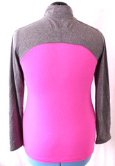 USAF US Air Force gray Pink 1/4 Zip J. America Pullover LS Shirt Women’s M