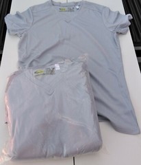 New Pack Of 10 Leslie Jordan Women’s Cheetah Dri T-Shirts Heather Dove Gray M