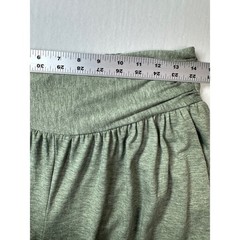 Olive Green Heathered Jersey Knit Joggers Womens Medium Relaxed Fit