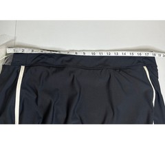 CALIA Mid Rise Utility Swim Skort XL Extra Large Black White Trim Athletic Swim