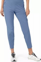 Women’s Size Large Blue Run On Clouds Running Pants Lightweight Ankle Zip