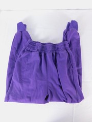 YO Sweatpants Womens Small Purple Elastic Waist Tapered Joggers Pockets Lounge