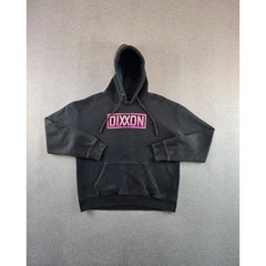 Dixxon Pullover Hoodie Womens Large Black Pink Ground Up Customs Logo Streetwear