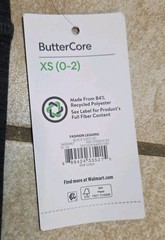 Women’s Athletic Works buttercore fashion leggings col black soot sz XS 0-2 NEW