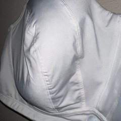 Livi Active Lane Bryant Sports Bra Max Support Underwire 44F White Grey Cacique