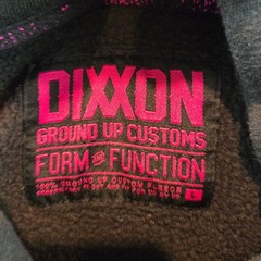 Dixxon Pullover Hoodie Womens Large Black Pink Ground Up Customs Logo Streetwear