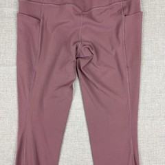 Athleta Leggings Womens M Purple Salutation Stash 7/8 Tight Ankle Pockets Yoga