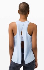 Lululemon Athletica Light Blue All Tied Up Tank Top One Size Fit All