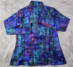 SNO SKINS 1/2 Zip Pull Over LongSleeve Stretch Women’s Multicolor Abstract (XS)