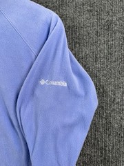 Columbia Women’s Glacial IV Half Zip Fleece Size Large Periwinkle Funnel Neck