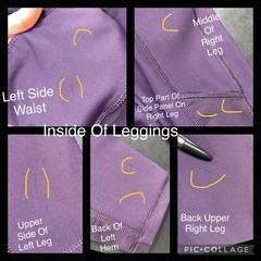 Layer 8 Leggings Womens XS Purple Qwick Dry Pockets Ribbed Activewear Workout