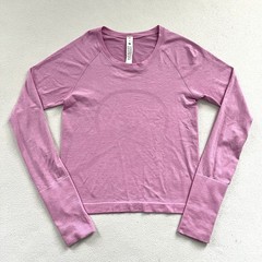 Lululemon Dahlia Mauve Pink Swiftly Tech Long Sleeve 2.0 Race Length Shirt 6