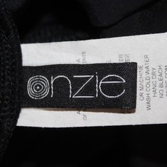 Onzie AW Pant NEW $69 Stunner Sz S/M x 20 Black Side Lace 100% Poly AW Pant
