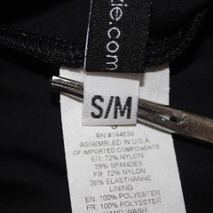 Onzie AW Pant NEW $69 Stunner Sz S/M x 20 Black Side Lace 100% Poly AW Pant