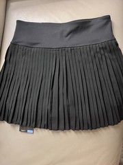 GapFit Women’s Pleated Skort L Black Pull-On Stretch Athletic Tennis Golf