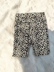 ZYIA Active Women’s Animal Print Leggings Black/White/Gray Pockets