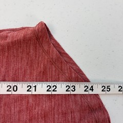 Lululemon V-Neck Cap Sleeve Top Size 8 Heathered Rose Red Pink Activewear