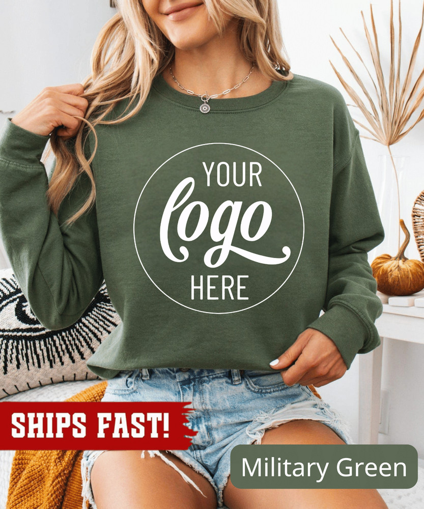 Custom Logo Sweatshirt, Small Business Custom Logo, Real Estate Sweatshirt, Team