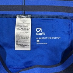 GapFit Blackout Technology Legging Women’s M Blue Polyester Cropped Gym Stretch
